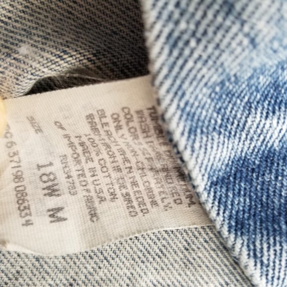 Vintage Nwt's Lee Mom Jeans Sz 18W Hi-Rise (36X30) Relaxed Fit Tapered Leg USA - Picture 10 of 11